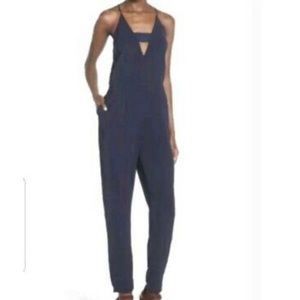 Storee navy cutout jumpsuit